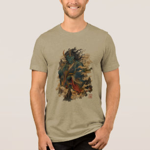 Guerreiro Demônio Oni Azul Mitologia Yokai Japon