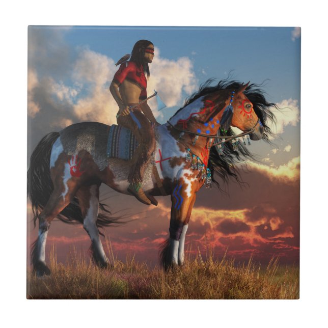 Guerreiro e cavalo de guerra (Frente)