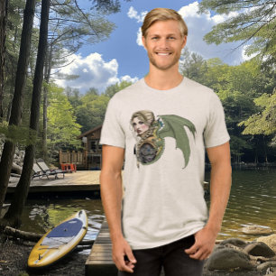 Guerreiro Elfo Dragão Fantasia Mágico Medieval Pês