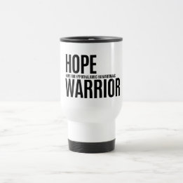 Guerreiro Esperança - Caneca de viagem (Branco)