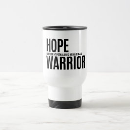Guerreiro Esperança - Caneca de viagem (Branco)
