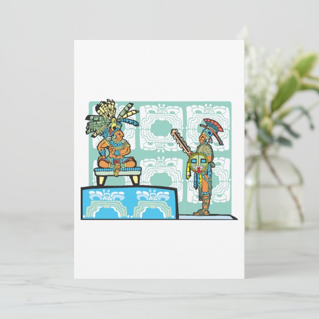 Guerreiro Mayan E Convite King (Em pé/Frente)