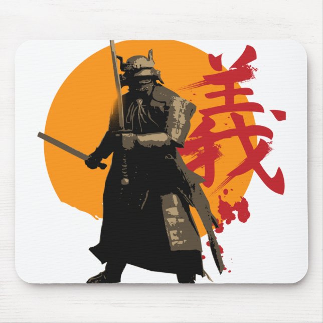 Guerreiro Mousepad do samurai (Frente)