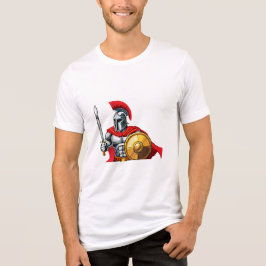 guerreiro segurando espada e escudo pronto para a