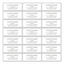 Guest Personalizado Endereço Etiquetas Verde Escur