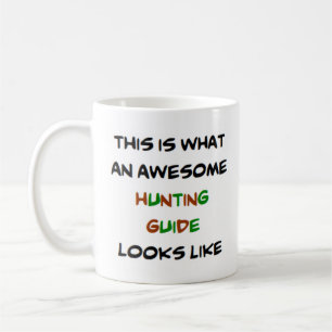 guia de caça, caneca de café incrível