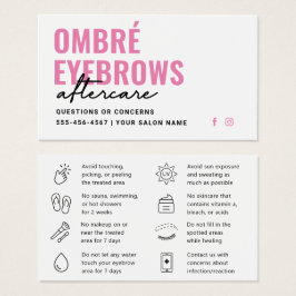 Guia de Cuidados Pós Ombre Brow Rosa Moderno