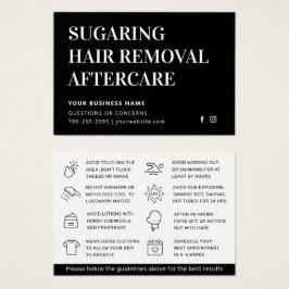 Guia de Cuidados Pós-Sugaring Clássico Preto Luxo