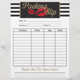 Guia de embalagem - Dourado/Stripes/Lábios