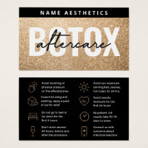 Guia de Pós-Tratamento de Botox Gold Glitter Luxe
