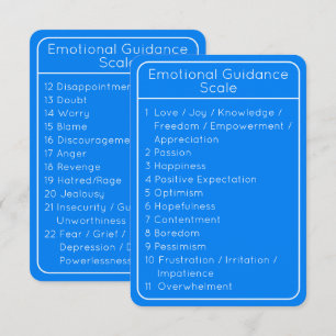Guia Emocional Escala Azul Cartão Duplo