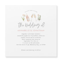 guião floral de flor silvestre champanhe moderno a