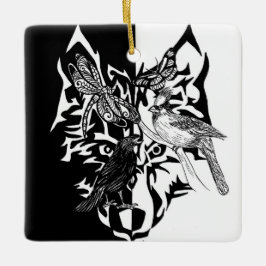 Guias de animais para ornamento cerâmico de lembra