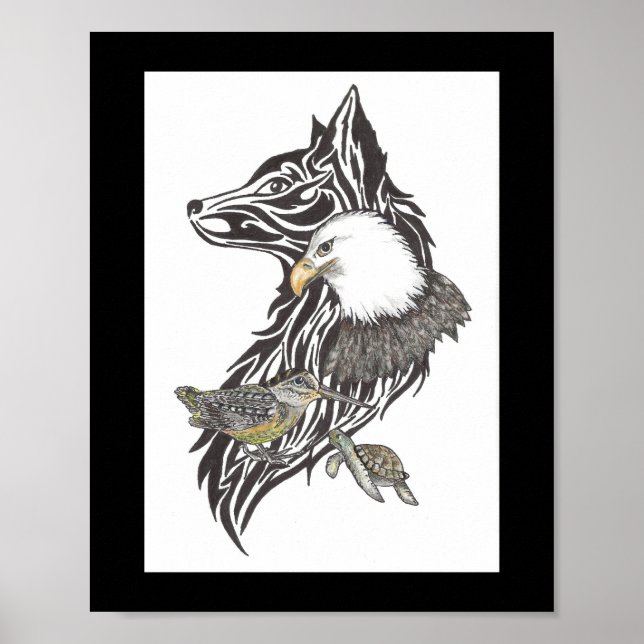 Guias para animais selvagens Impressão Premium (gl (Frente)