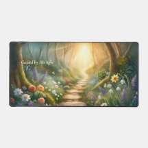 Guided by His Light Faith Desk Mat
