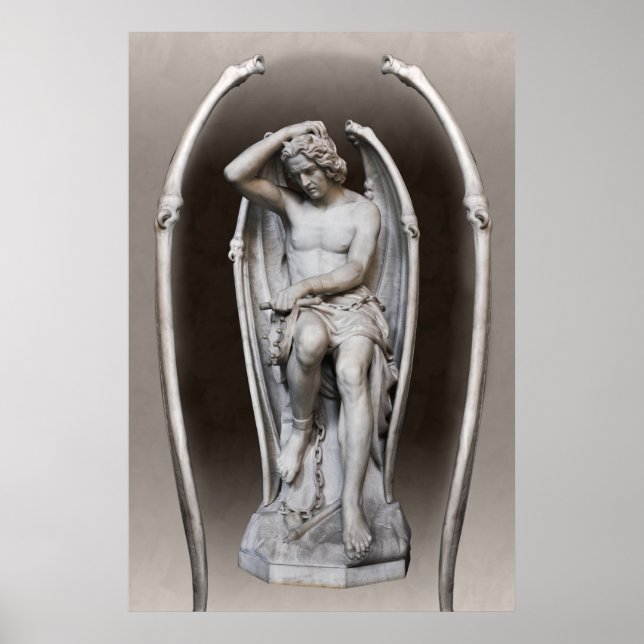 Guillaume Geefs Lucifer CC0286 Poster 36 em 91 cm (Frente)