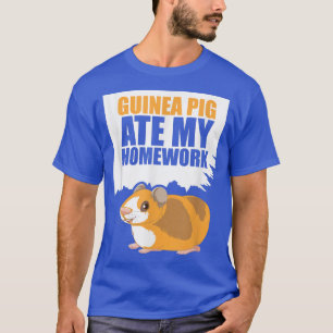 Guiné Pig Comeu Minha Cabeça Guinada Camiseta