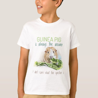 Guiné Pig é sempre a camiseta do garoto-resposta