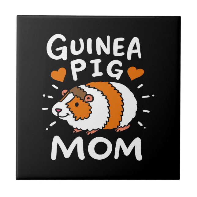 Guiné Pig Mãe | Dia da Mãe Engraçado | Animais de  (Frente)