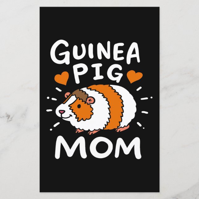 Guiné Pig Mãe | Dia da Mãe Engraçado | Animais de  (Frente)