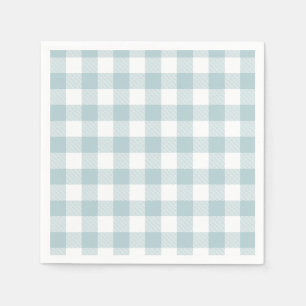 Guingão azul para o guardanapo de papel das