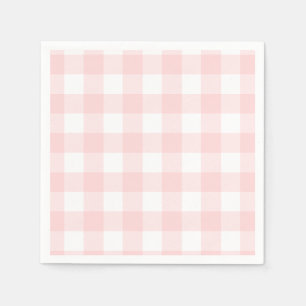 Guingão cor-de-rosa para o guardanapo de papel do