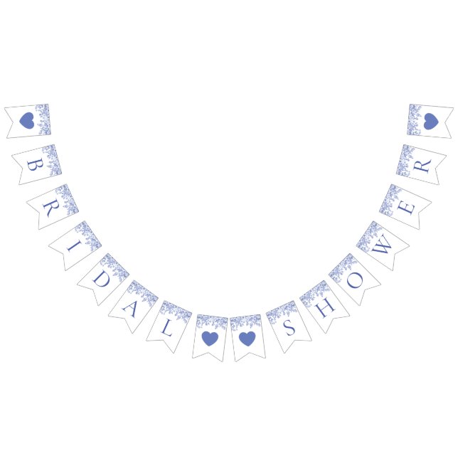 Guirlanda de Bandeiras de Chuva de Noiva Floral Az (Todos)