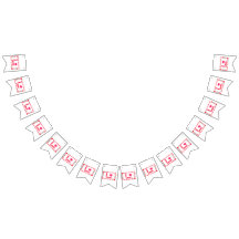 Guirlanda de bandeiras do Dia dos Namorados