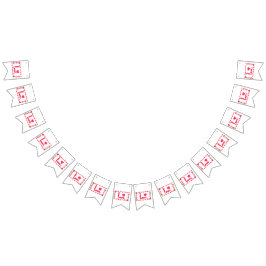 Guirlanda de bandeiras do Dia dos Namorados