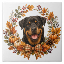 Guirlanda de Outono de Rottweiler