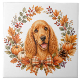 Guirlanda de Outono do Cocker Spaniel
