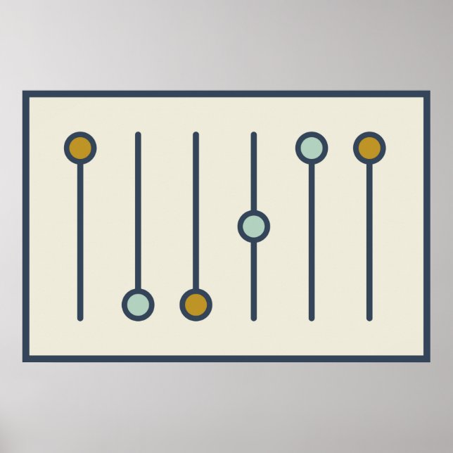 Guitar E Chord Poster (Frente)