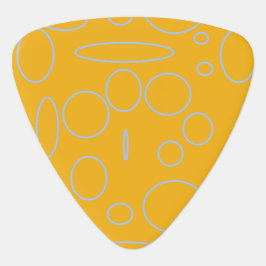 Guitar Pick Círculos Loops em Laranja