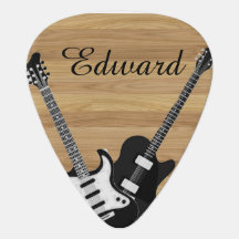 Presente de Namorado Guitarra Rústica Nome Manuscr