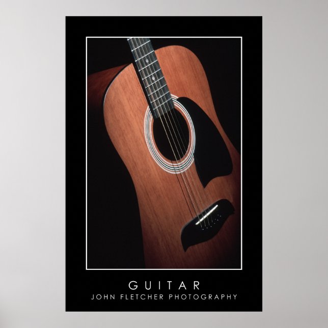 Guitar Poster w/ Borders (Frente)