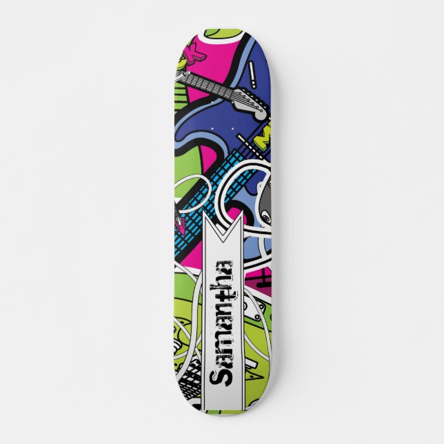 Guitar Rock Music Star — skate da antiga escola (Frente)