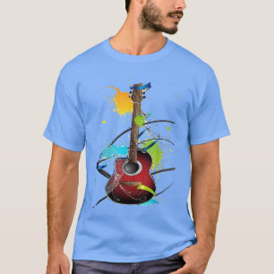 Guitarista de aquarela GuitarPlayer camisa Guitarr