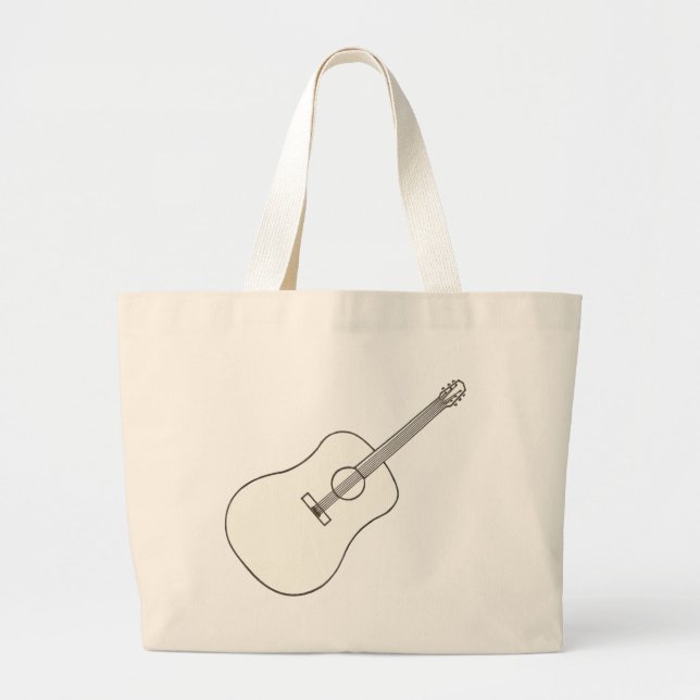 Guitarra acústica, bolsas de desenho (Frente)