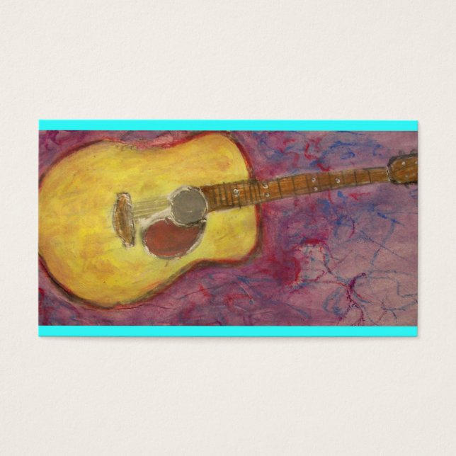 guitarra acústica de patina amarela (Frente)