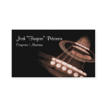 Guitarra acústica Músico Brown Cartão de visita