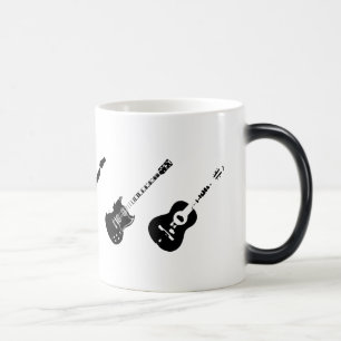 Guitarra aparecendo que Morphing a caneca