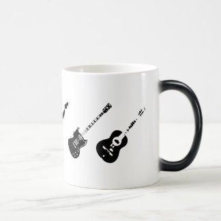 Guitarra aparecendo que Morphing a caneca