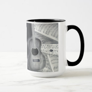 Guitarra & caneca da partitura