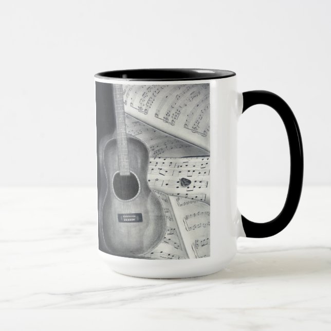 Guitarra & caneca da partitura (Direita)