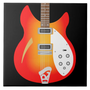 Guitarra de Ricky do pop art do Británico da