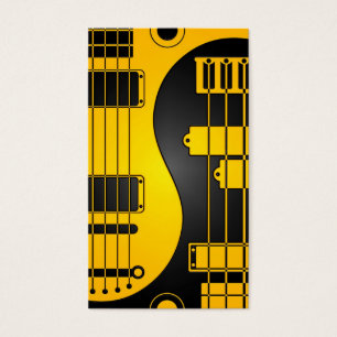 Guitarra e amarelo e preto baixos de Yin Yang