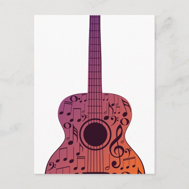 Guitarra e Notas de Música 2 (Frente)