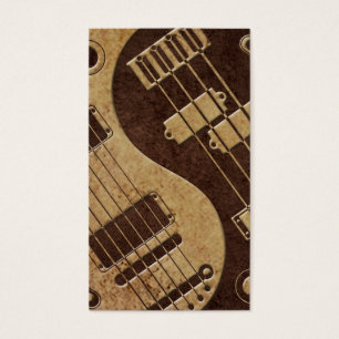 Guitarra e Yin baixo Yang com textura de Brown