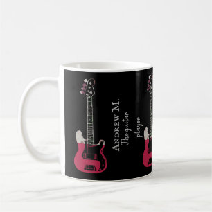Guitarra elétrica / caneca de café guitarrista