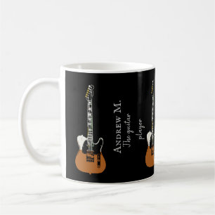 Guitarra elétrica / caneca de café guitarrista